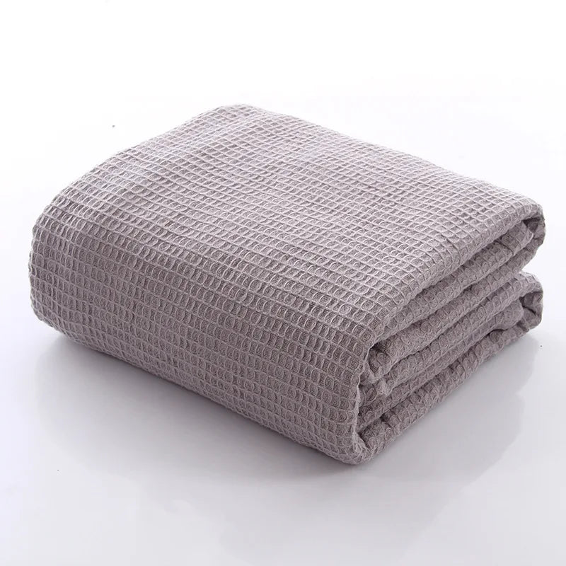 Afralia™ Waffle Cotton Bath Sheet - Soft & Absorbent Towel for Adults - 105x150