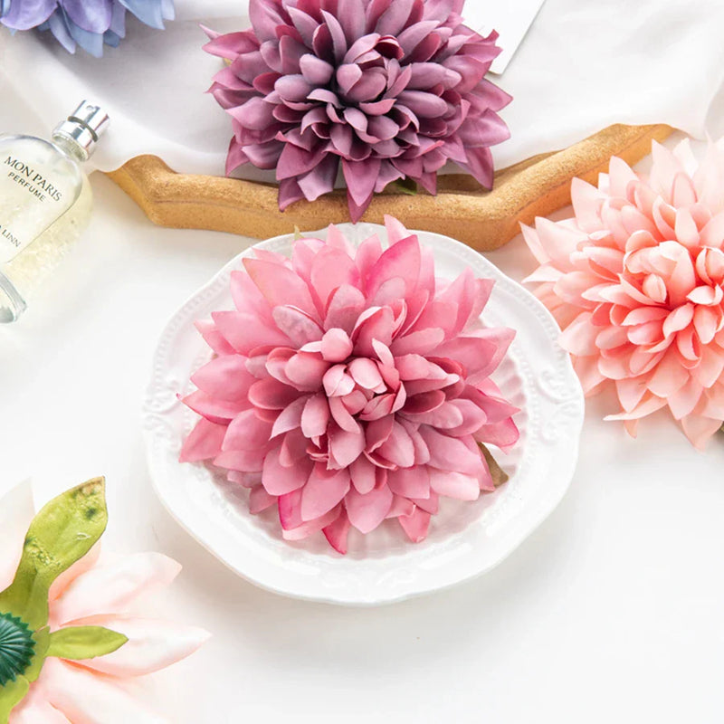 Afralia™ Silk Gerbera Flowers Home Wedding Decor Wreath Scrapbook DIY Bouquet