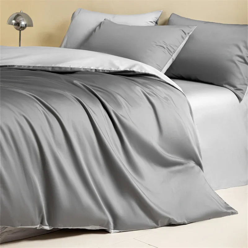 Afralia™ Egyptian Cotton Bedding Set: Sheet, Pillowcase, Blanket Cover in Queen King Size