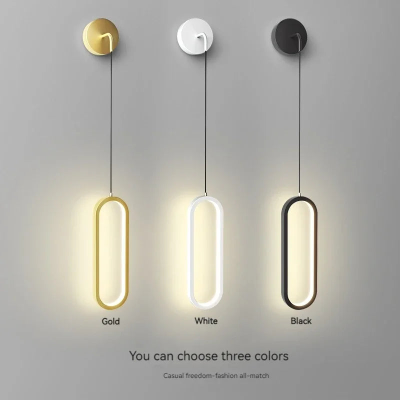 Afralia™ Modern LED Wall Lamps for Bedroom Living Room Stairs Corridor Interior Lighting