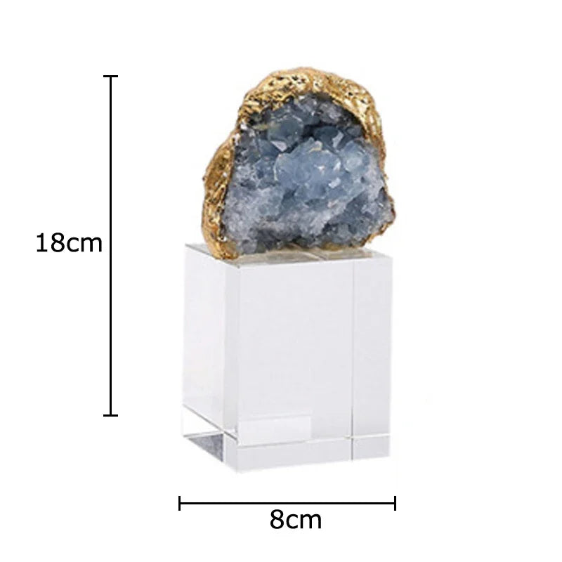 Afralia™ Amethyst Crystal Base Desk Ornament for Room Aesthetics