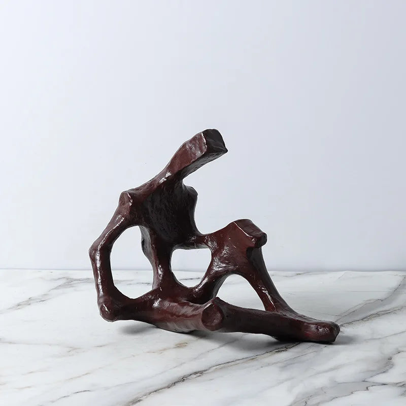 Afralia™ Abstract Skeleton Decor Figure Sculpture | Home Decoration Figurine