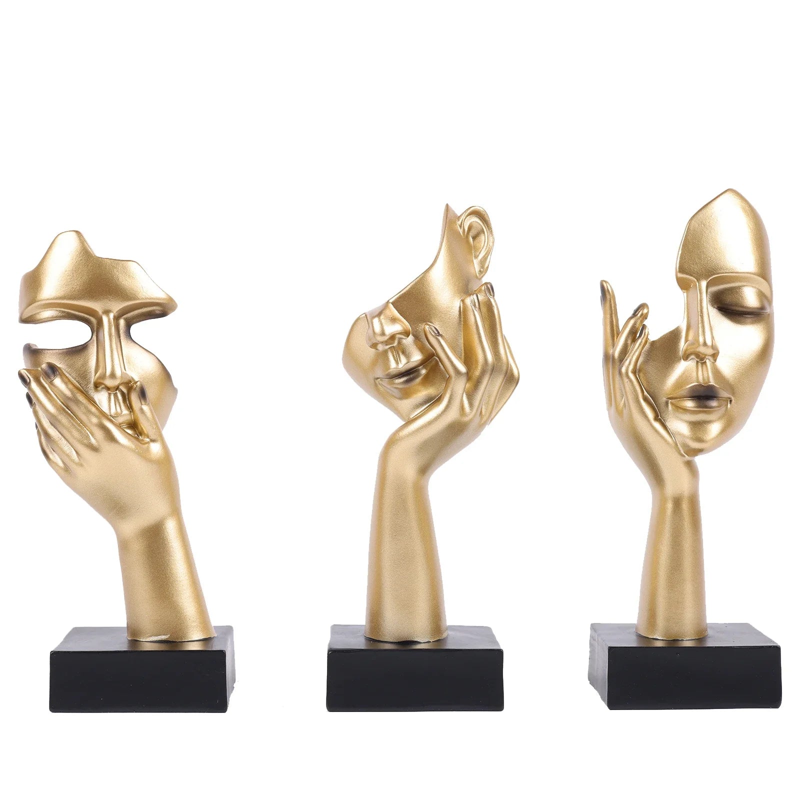 Nordic Abstract Figure Art Sculpture Set for Modern Home Decor by Afralia™