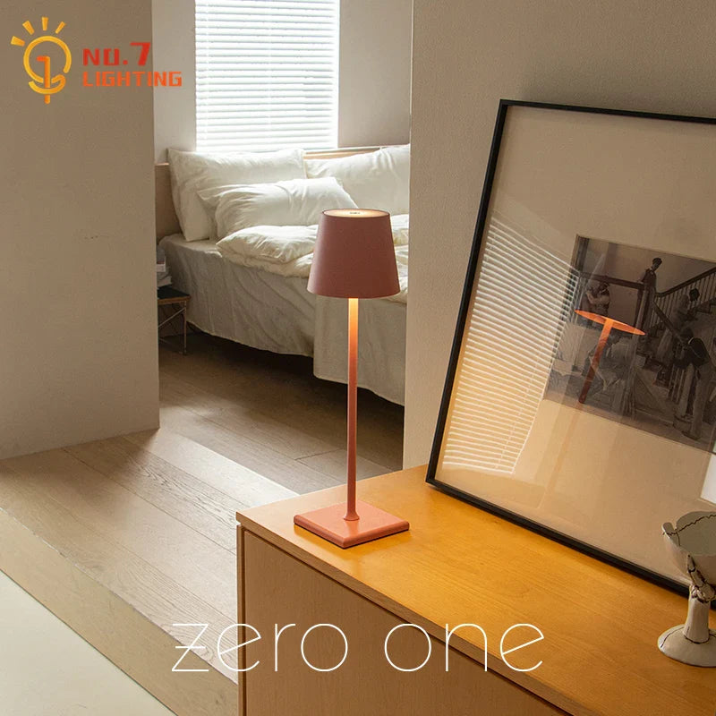 Afralia™ LED Touch Table Lamp for Home, Office, or Hospitality with USB Charging