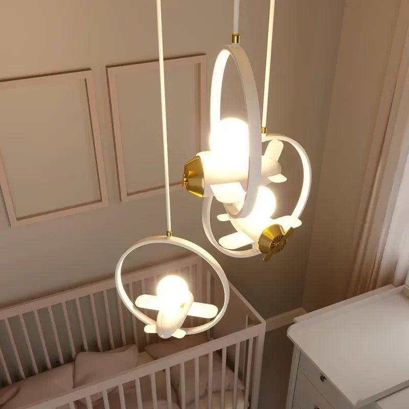 Afralia™ Helicopter Chandeliers: Indoor Hanging Lights for Kids' Bedrooms and Living Rooms