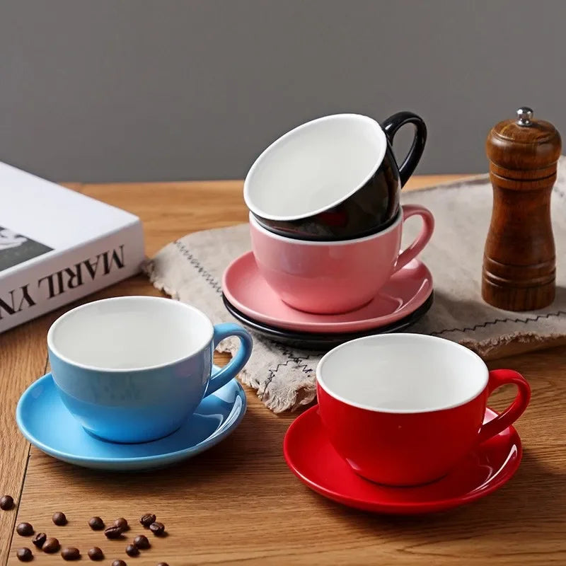 Afralia™ Ceramic Coffee Cup Set - Elegant Porcelain Tea Drinkware for Home and Kitchen