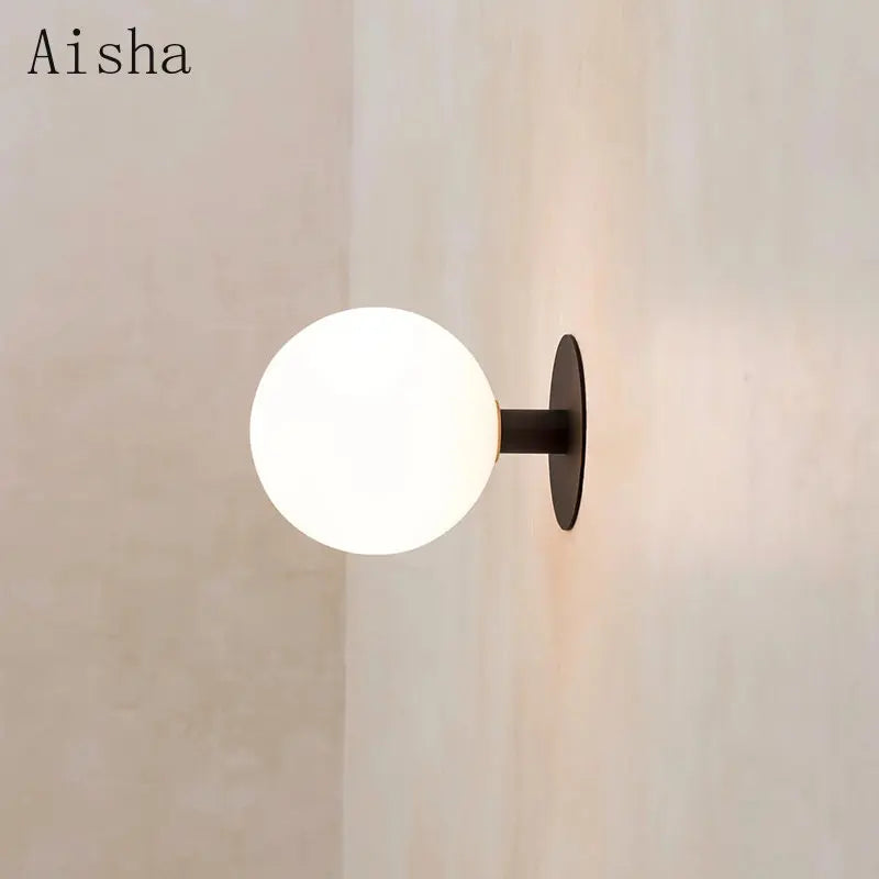 Afralia™ Gold/Black Wall Lamp: Elegant Lighting Fixture for Living Room, Bedroom, Stair, Corridor