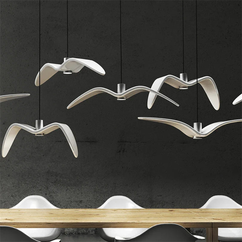 Afralia™ Seagull LED Pendant Chandelier for Modern Home Decor and Restaurant Lighting