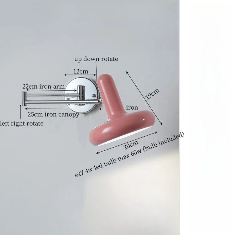 Afralia™ Milky Green LED Wall Sconce - Modern Nordic Iron Art Lamp