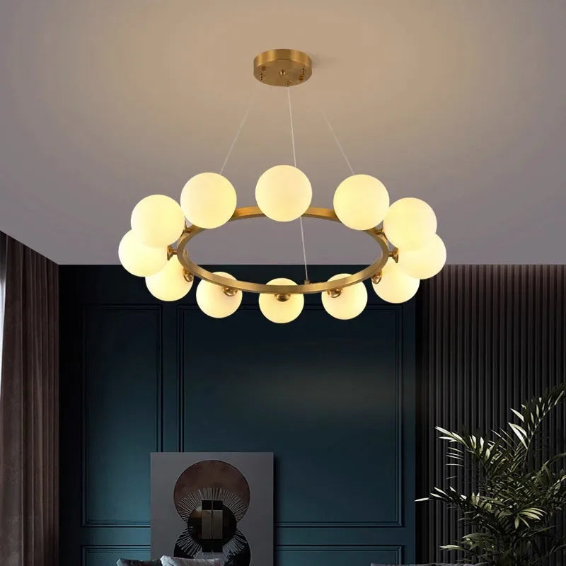 Afralia™ Modern Pendant Chandeliers for Dining Room, Indoor Hanging Ceiling Lights