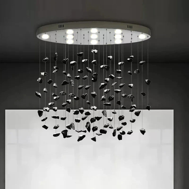 Afralia™ LED Crystal Chandelier: Designer Art Luxury Lighting for Living Room, Kitchen & Restaurant