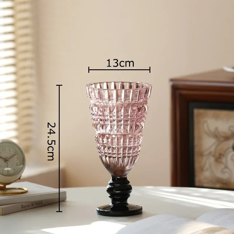 Afralia™ Glass Vase for Hydroponics Plant Pot Room Decor & Flower Arrangement