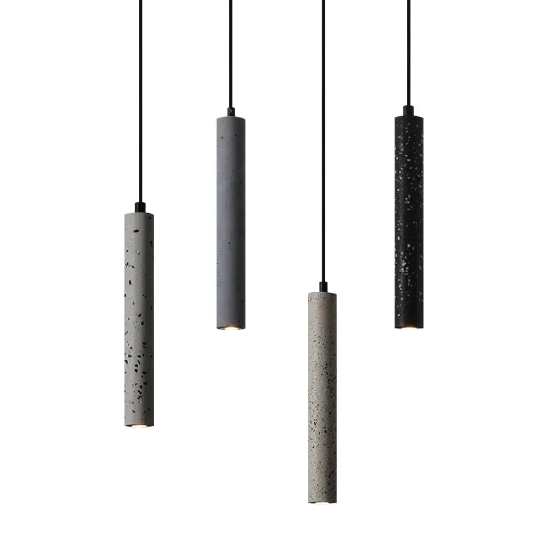 Afralia™ Industrial Stone LED Pendant Lamp, Adjustable Wire, Colorful Options