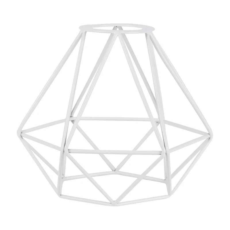 Afralia™ Geometric Metal Light Cage Cover Pendant Lampshade