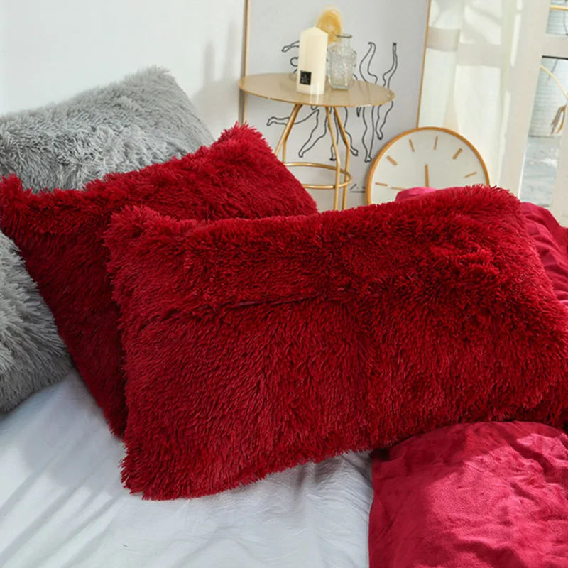 Afralia™ Plush Velvet Pillowcase – Ultra Soft Envelope Style Cover for Bedroom