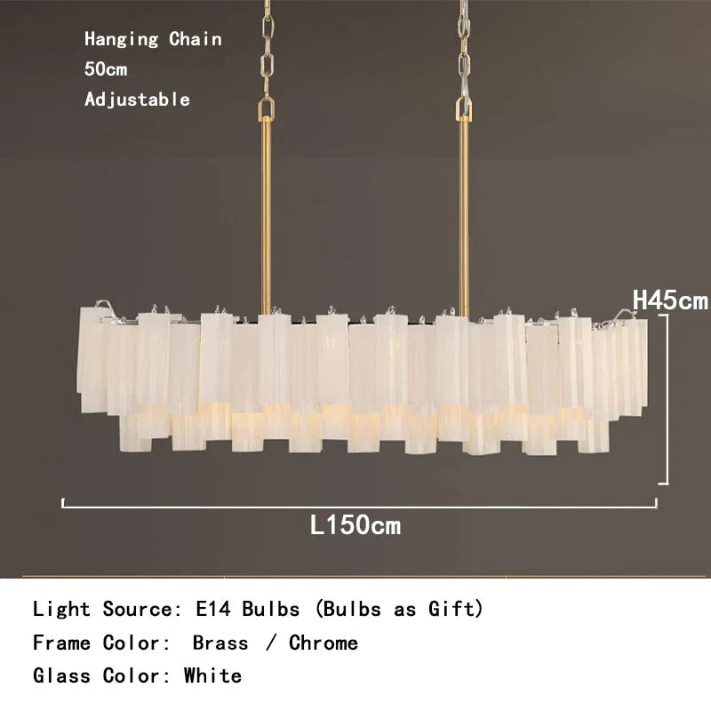 Afralia™ Frosted White Glass LED Chandelier for Ceiling Decor