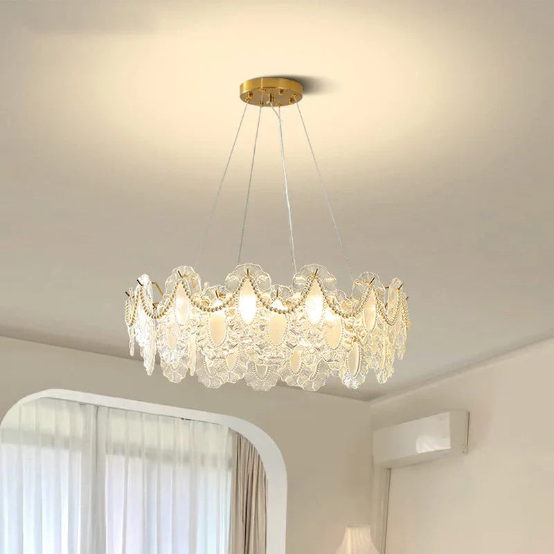 Afralia™ Crystal Shell Chandelier for Modern Luxury Living Room and Dining Room