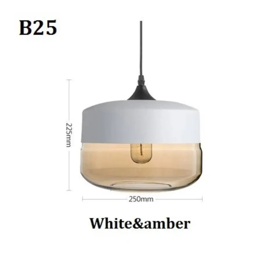 Afralia™ Black Glass Pendant Light Fixture for Modern Indoor Decor & Dining Room