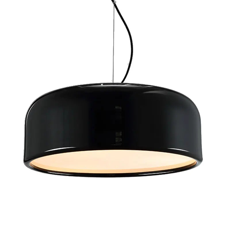 Afralia™ Modern Aluminum LED Pendant Lamp, Dia35/48/60cm, Black/White, Round Droplight