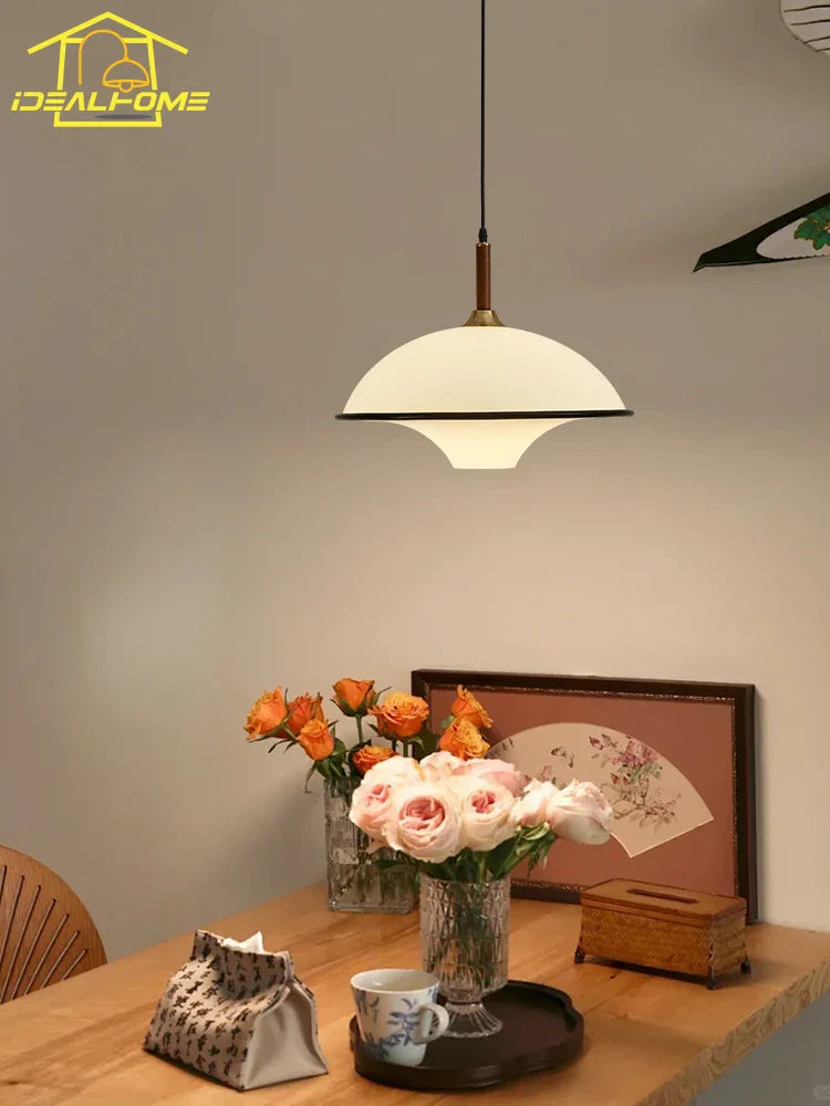 Afralia™ French Medieval Saucer Pendant Lights LED E27 Acrylic Designer Hanging Lamp