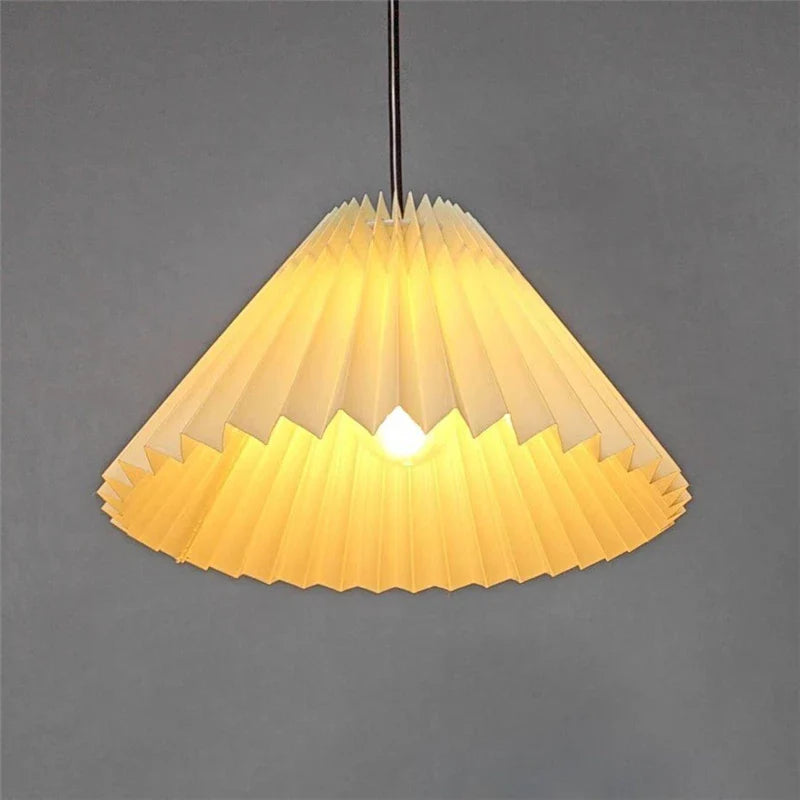 Afralia™ Pleated Origami Pendant Light Ceiling E27 Base Chandelier Dining Kitchen Home Decor
