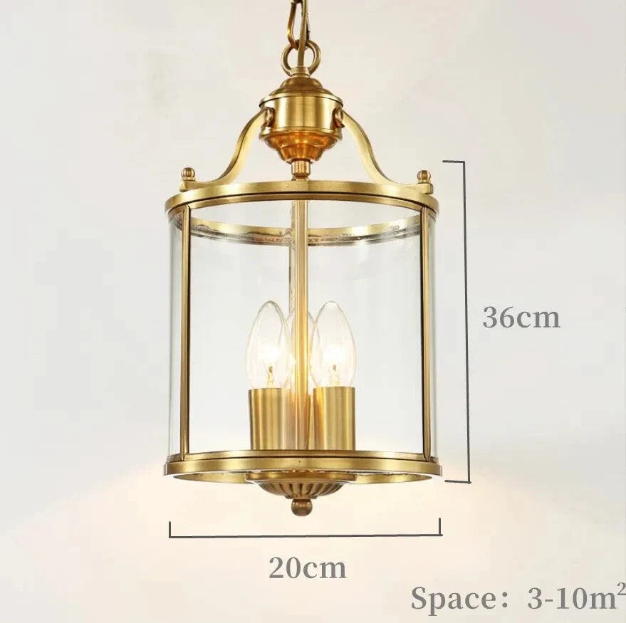 Afralia™ Bronze Glass Chandelier Pendant Lights for Country Home Decor