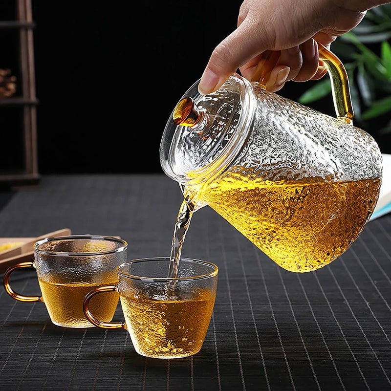 Afralia™ Heat-Resistant Glass Teapot with Pu Erh Infuser for Tea Brewing