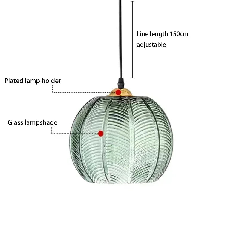 Afralia™ Nordic Glass Pendant Chandelier for Dining Room Kitchen Island Bedside Decor