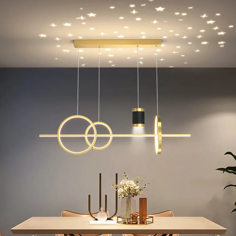 Afralia™ Starry Pendant Light: Modern Luxury Dining Room Chandelier Lighting