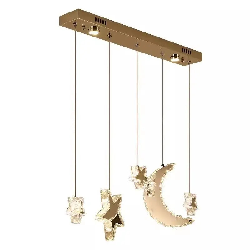Afralia™ Star Moon Pendant Light for Restaurant, Bar Counter, and Entrance