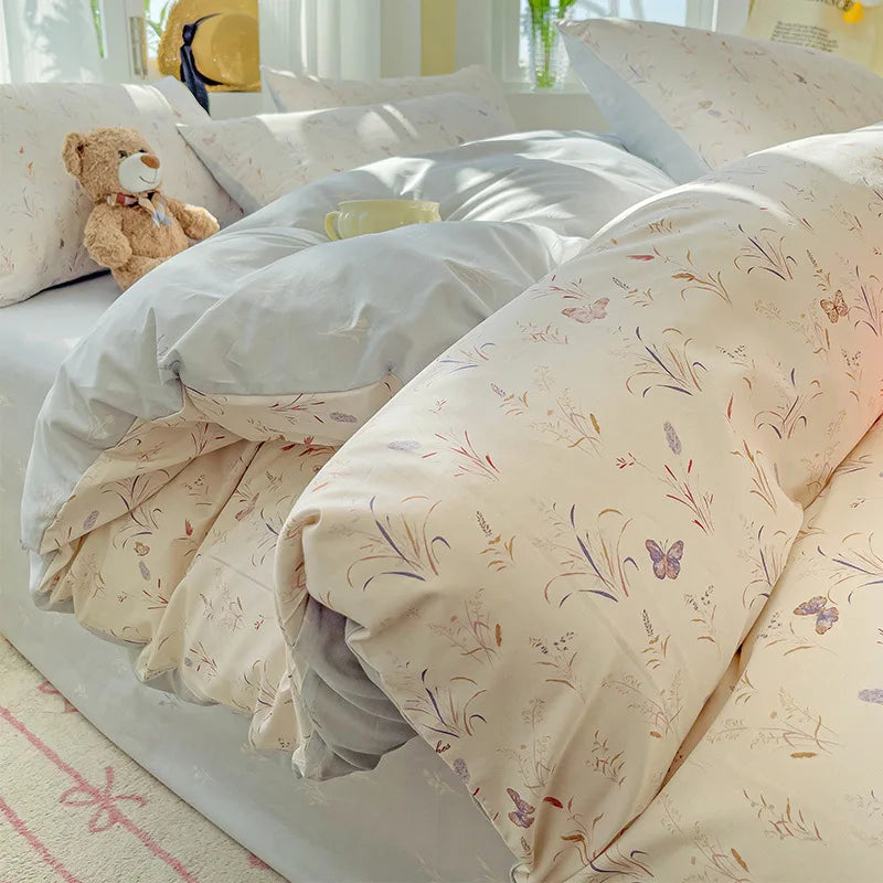 Afralia™ Geometric Print 100% Cotton Bedding Set for All Seasons