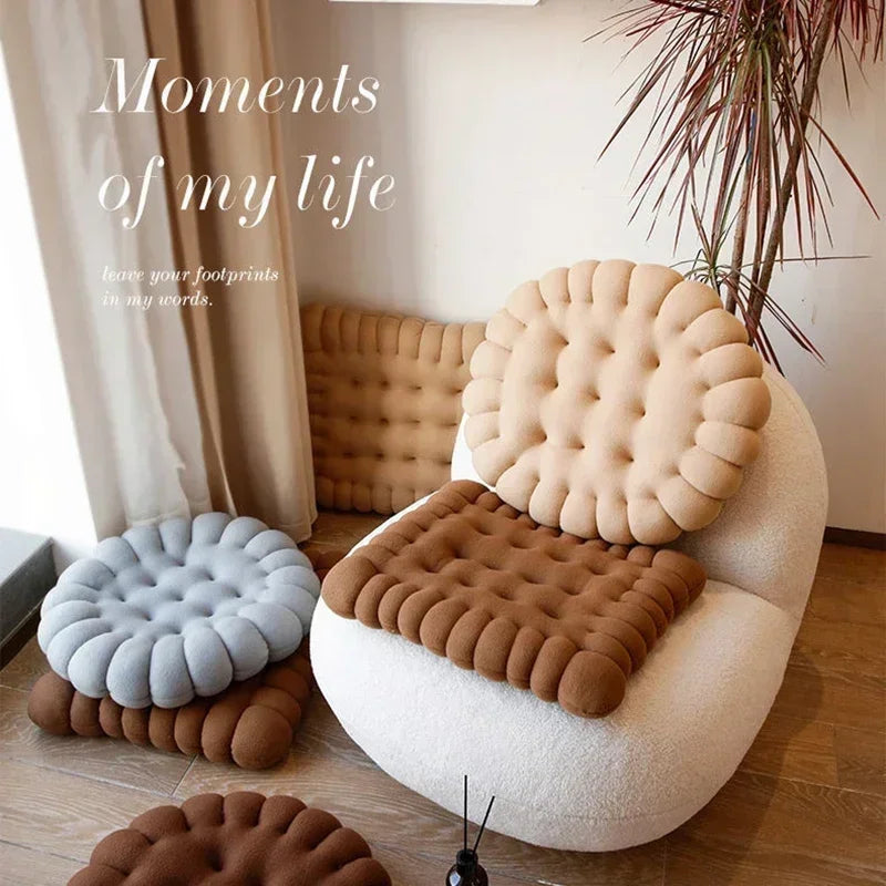 Afralia™ Biscuit Sofa Cushion: Soft Chair Seat Cushion for Home Decor and Living Room