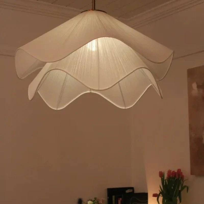 Afralia™ Petal Chandelier Light: Modern Fabric Ceiling Pendant for Bedroom, Living Room, Dining Room