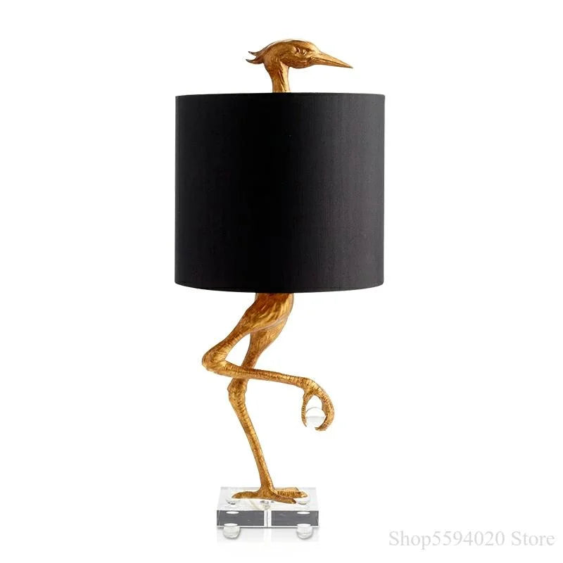 Afralia™ Creative Ostrich Table Lamp for Modern Home Decor in Living Room and Bedroom