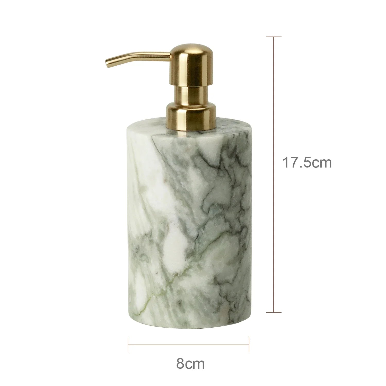 Afralia™ Emerald Marble Bathroom Set Luxury Accessories Vanity Tray & Reed Diffuser