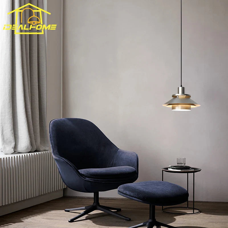 Afralia™ Industrial Retro LED Bedside Pendant Lights for Bedroom, Kitchen, Dining Room