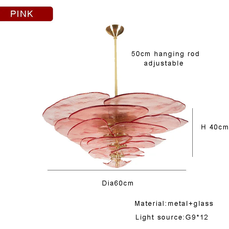 Afralia™ Amber Glass Chandeliers: Luxury Vintage Hanging Lamp for Duplex Villa