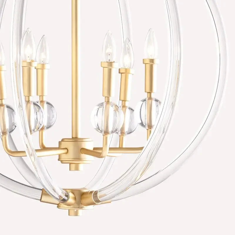Afralia™ Country Industrial Ball Chandelier for Home Decor, Bedroom, Living & Dining Room