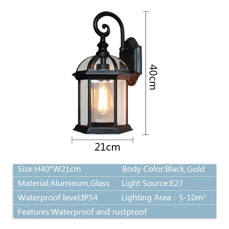 Afralia™ Black Bronze Wall Lamp Sconce Light Fixtures for Indoor/Outdoor Lighting