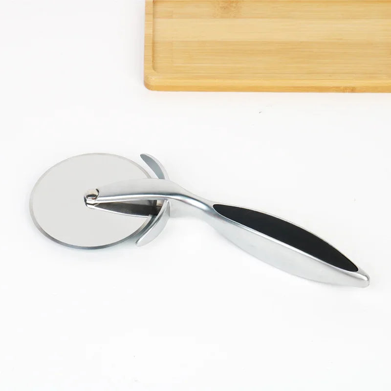 Afralia™ Stainless Steel Pizza Cutter & Knife for Baking and Cooking