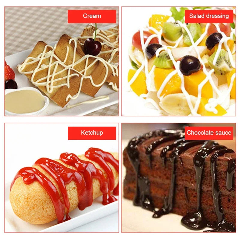 Afralia™ 3-Hole Squeeze Bottle Condiment Dispenser