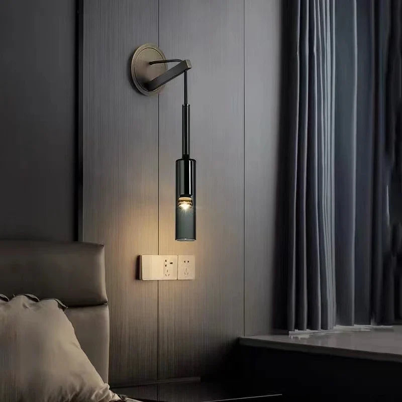 Nordic Crystal Wall Lamps for Bedroom & Living Room by Afralia™