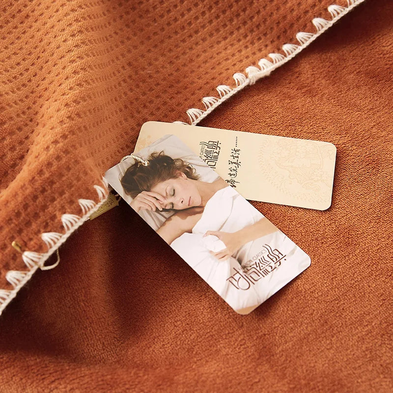 Afralia™ Velvet Blanket: Luxury Solid Color Sofa Cover/Quilt for Home