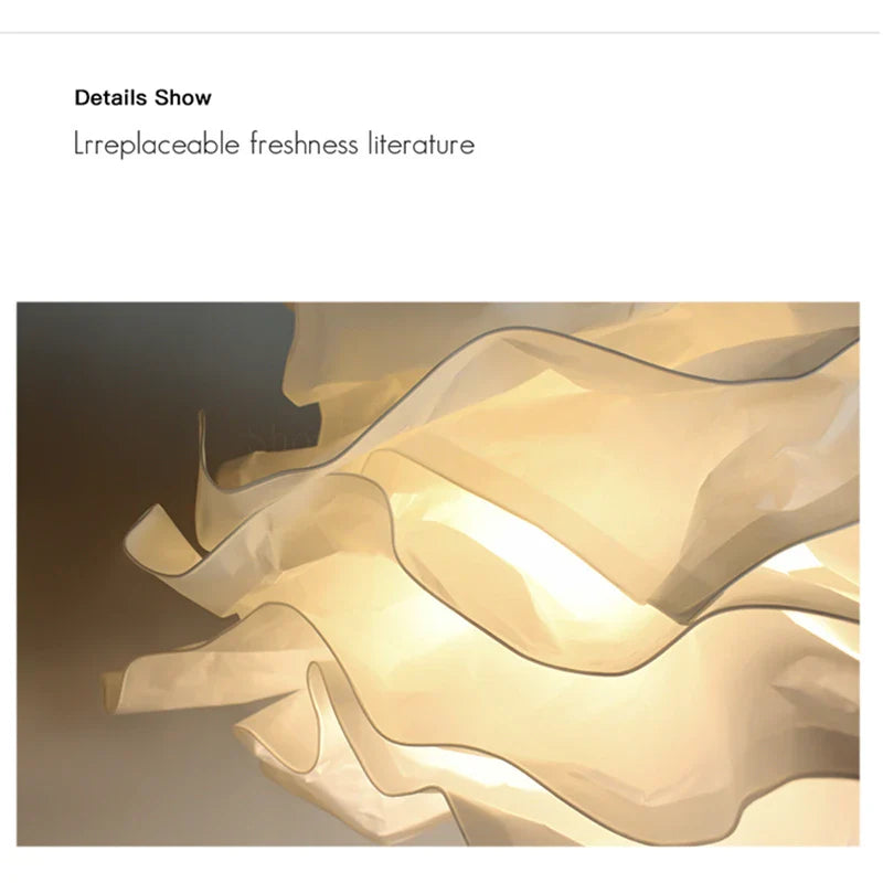 Afralia™ Nordic Paper Cloud Floor Lamp, Indoor Living Room Bedroom LED Lighting