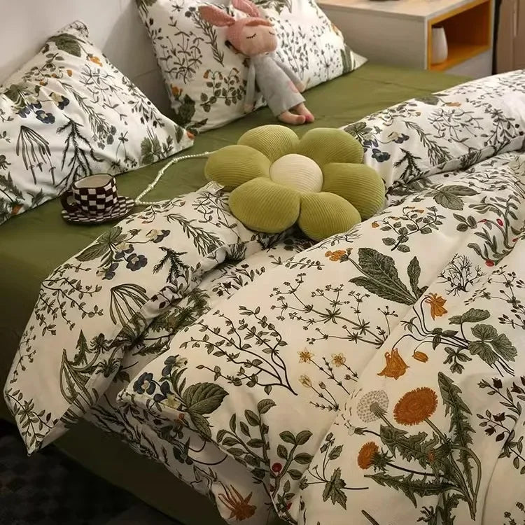 Afralia™ Boho Cotton Printed Bedding Set | Super Soft Bed Sets for Single Double Size