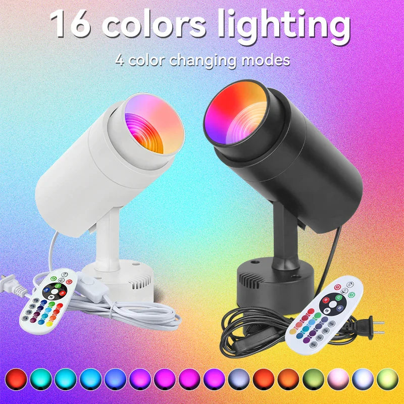 Afralia™ LED RGB Spotlight with Remote Control for KTV Bar Disco Lighting