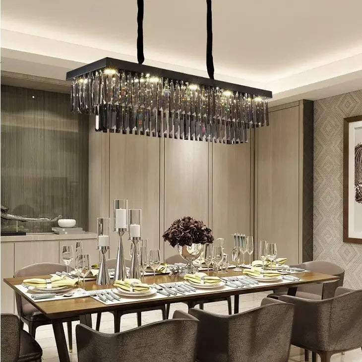 Afralia™ Gold Crystal Chandelier for Living Room Bedroom Decor