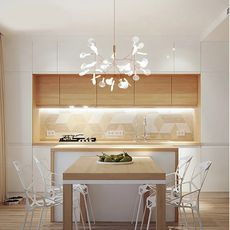 Afralia™ LED Branch Chandelier for Kitchen Dining Bedroom – Nordic Style Hanging Lamp