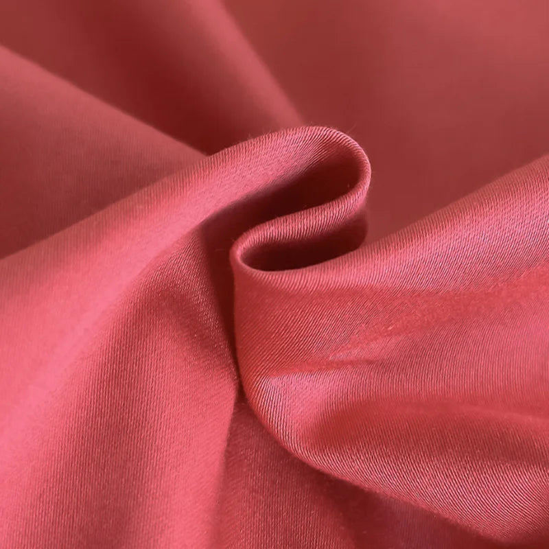 Afralia™ Pure Cotton Luxury Embroidery Bedding Set - Nordic Solid Color Duvet Bedclothes