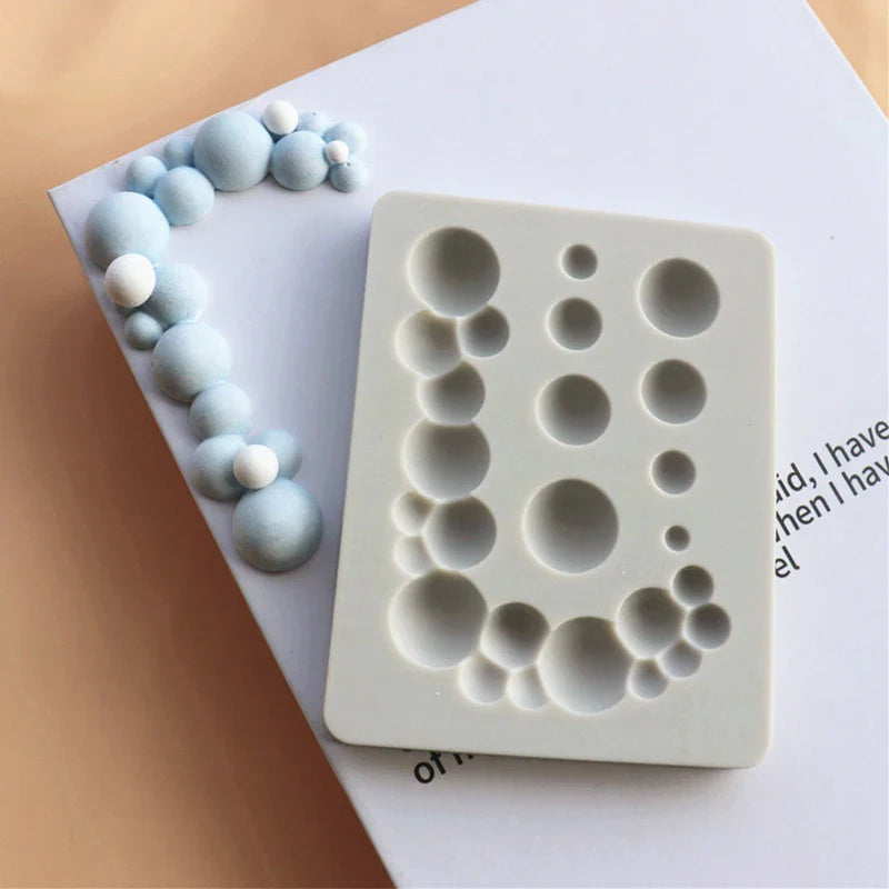 Afralia™ Silicone 3D Bubble Cake Mold Kitchen Decoration Mould Cookie Chocolate Sphere